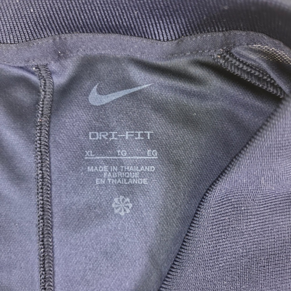 Nike Mens Dri-FIT Polo Shirt XL Navy Blue Short Sleeve Athletic Golf Top